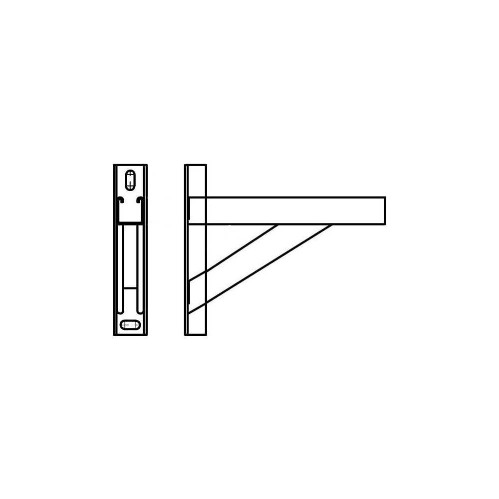 Walraven Strut Wandkonsole 41x41mm, 600x50x350mm mit Stütze 600mm, feuerverzinkt... WALRAVEN-6601894 8712993062249 (Abb. 3)
