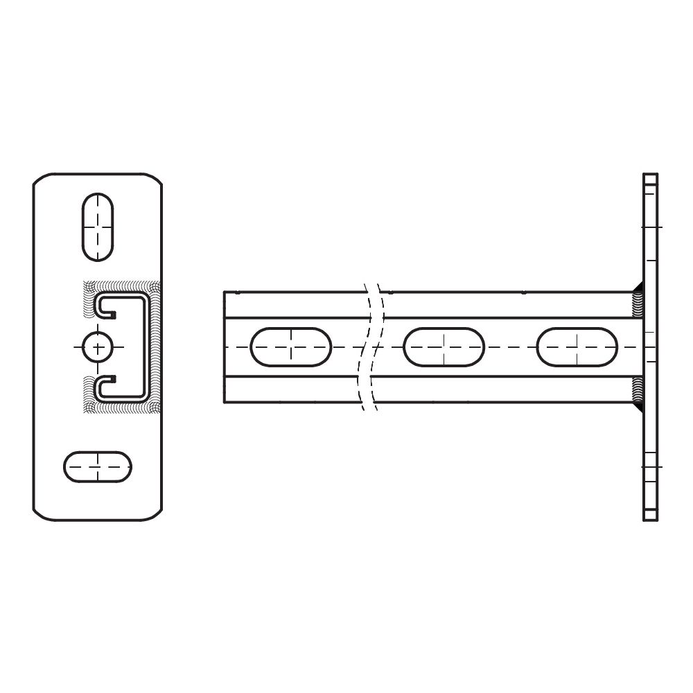 Walraven RapidStrut Wandkonsole 41x21 BUP, Länge 600mm vertikal... WALRAVEN-6603829 8712993195787 (Abb. 3)