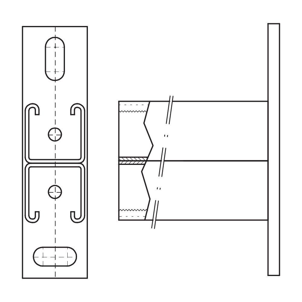 Walraven RapidStrut Wandkonsole 41x41D BUP1000, Länge 400mm CO2-geschweißt... WALRAVEN-66088240 8719942063494 (Abb. 3)