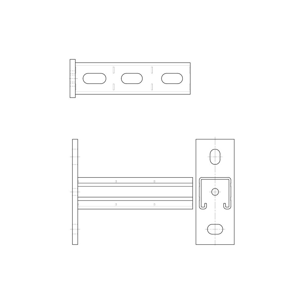 Walraven RapidStrut Wandkonsole 21H BUP, Länge 300mm mit Schnittmarkierungen... WALRAVEN-66082130 8719942086677 (Abb. 3)