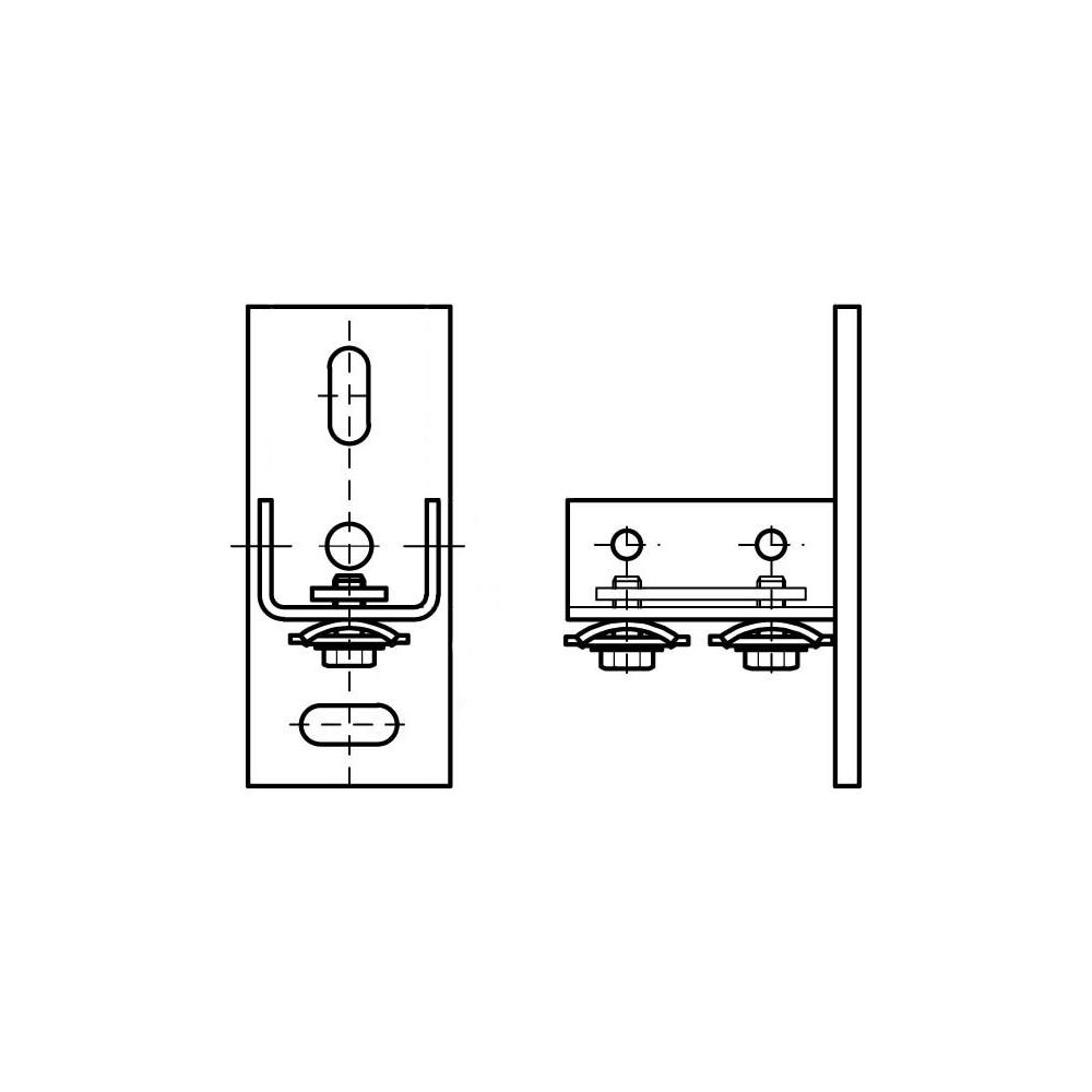 Walraven RapidRail Schienenfuß für Wand, Decken oder Boden, für Schiene WM35, elektro... WALRAVEN-6613235 8712993896486 (Abb. 5)