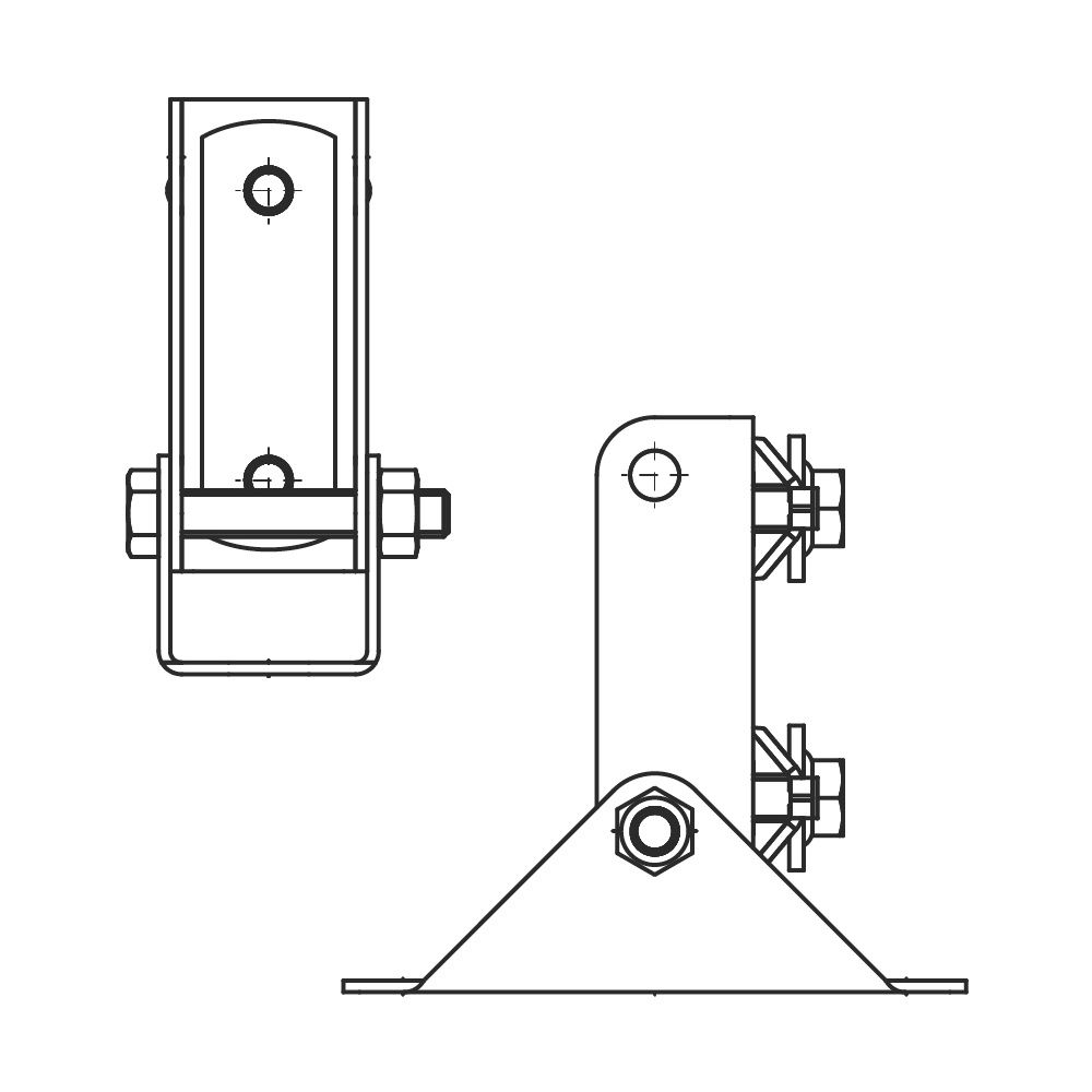 Walraven RapidRail Gelenkhalter 99x34x107mm, elektrolytisch verzinkt... WALRAVEN-6613250 8712993533534 (Abb. 3)