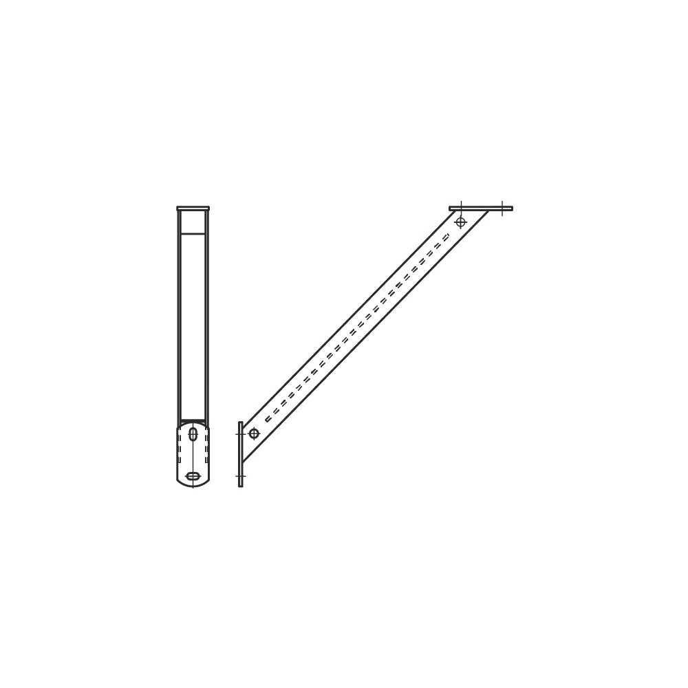 Walraven Stützbalken 45 Grad 250mm Höhe für Strut, Edelstahl V4A... WALRAVEN-6627220 8712993284801 (Abb. 3)