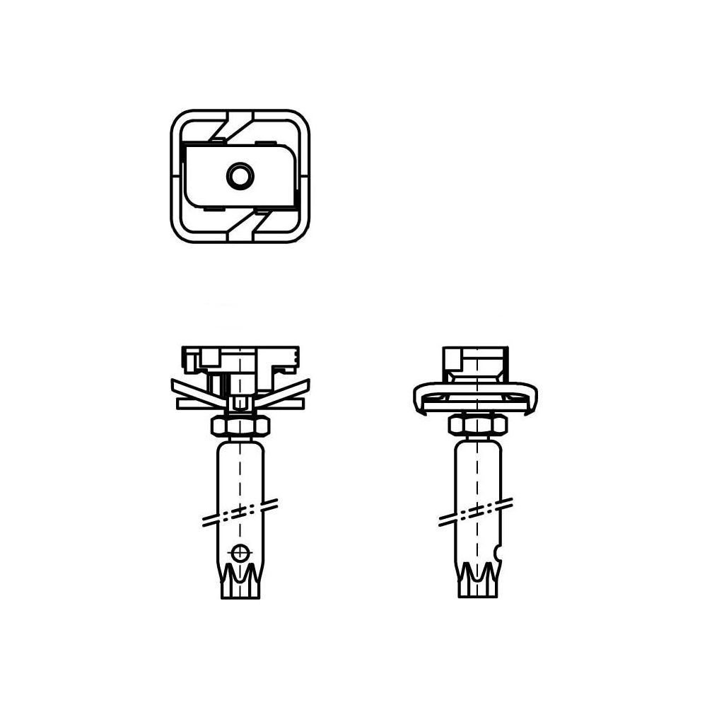Walraven RapidStrut Kugelgelenksatz, Länge 80mm M8, elektrolytisch verzinkt... WALRAVEN-66530805 8712993443871 (Abb. 3)