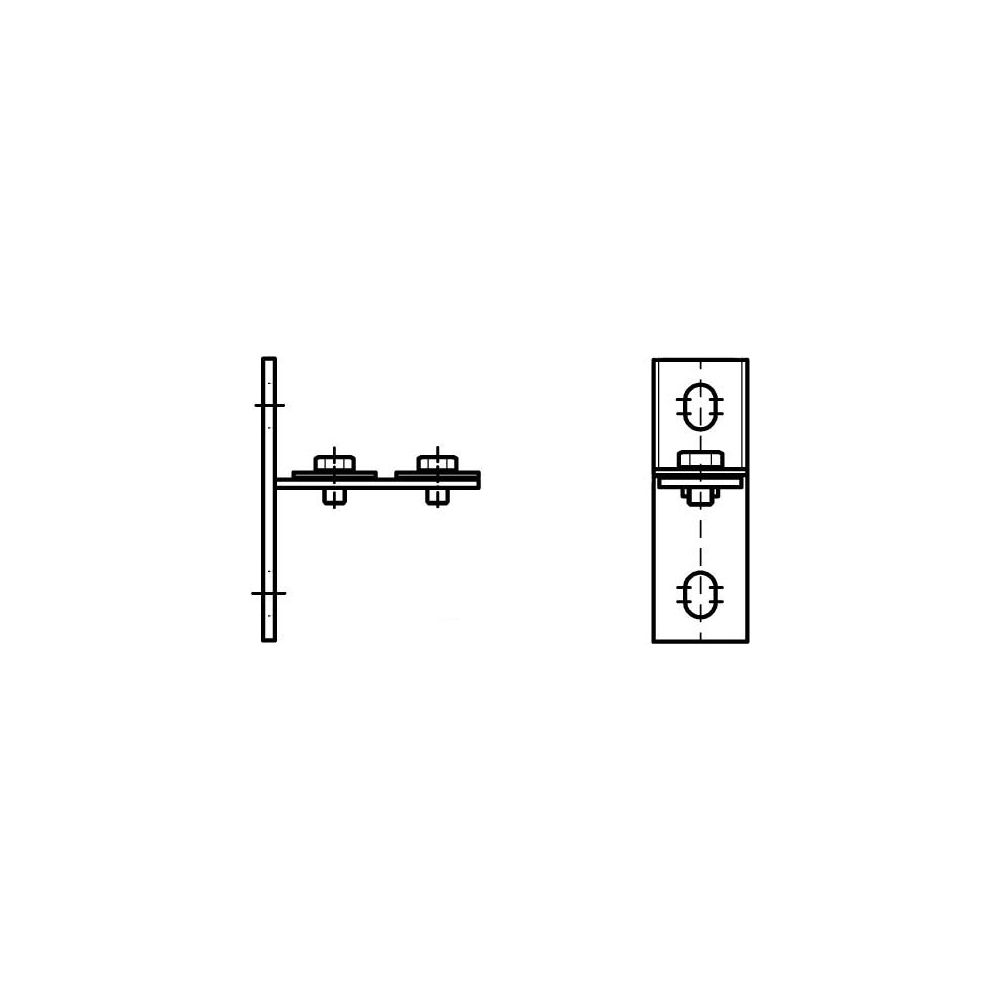 Walraven Strut Stirnflansch waagerecht, für RapidStrut-Schienen 41x21/41/21D, elektr... WALRAVEN-66583801 8712993906475 (Abb. 3)