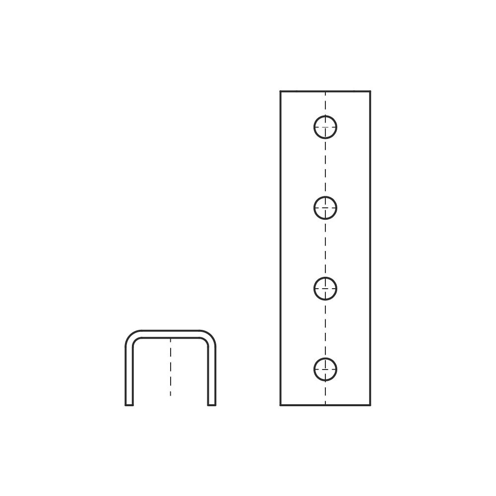 Walraven Strut Längsverbinder U-Form, 4xLoch 12mm für 41x21, Edelstahl V4A... WALRAVEN-66587121 8719942028349 (Abb. 3)