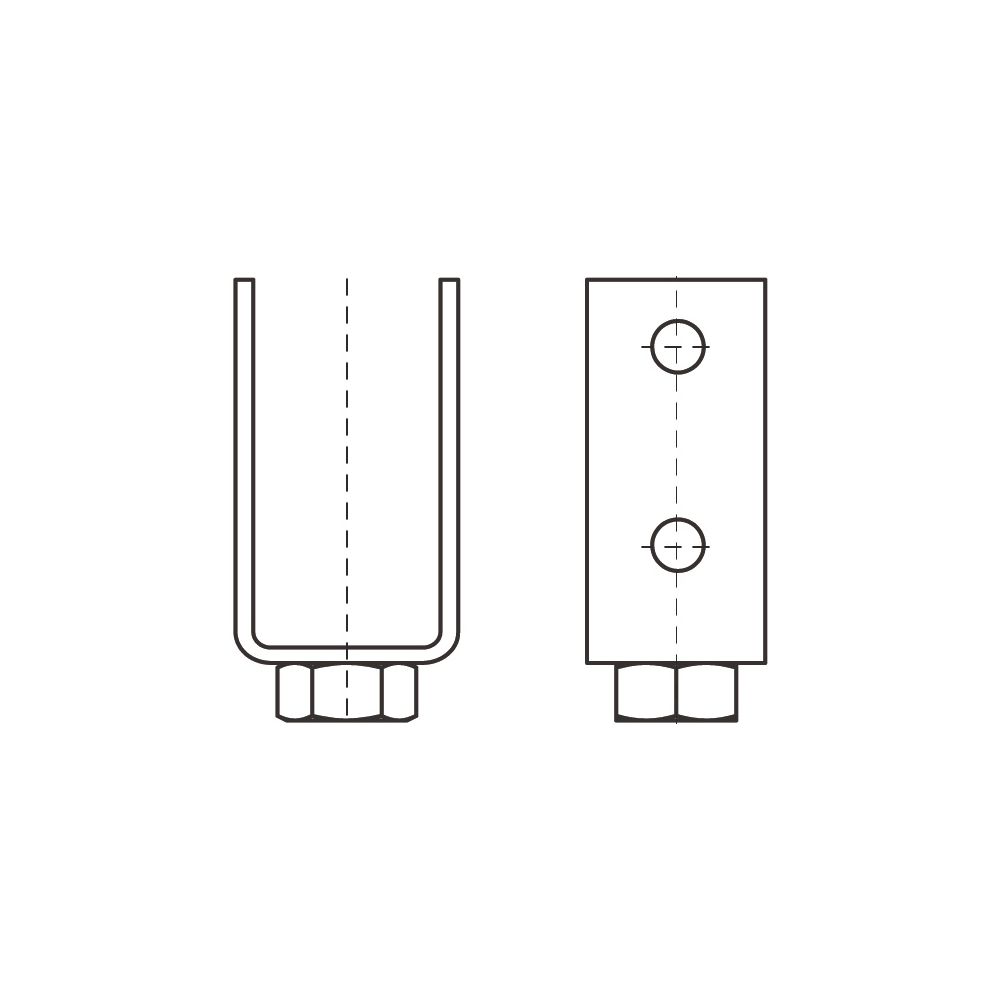 Walraven Strut Adapter für HD-Rohrschellen BUP1000 1/2", Länge 50mm... WALRAVEN-66588290 8719942088558 (Abb. 3)