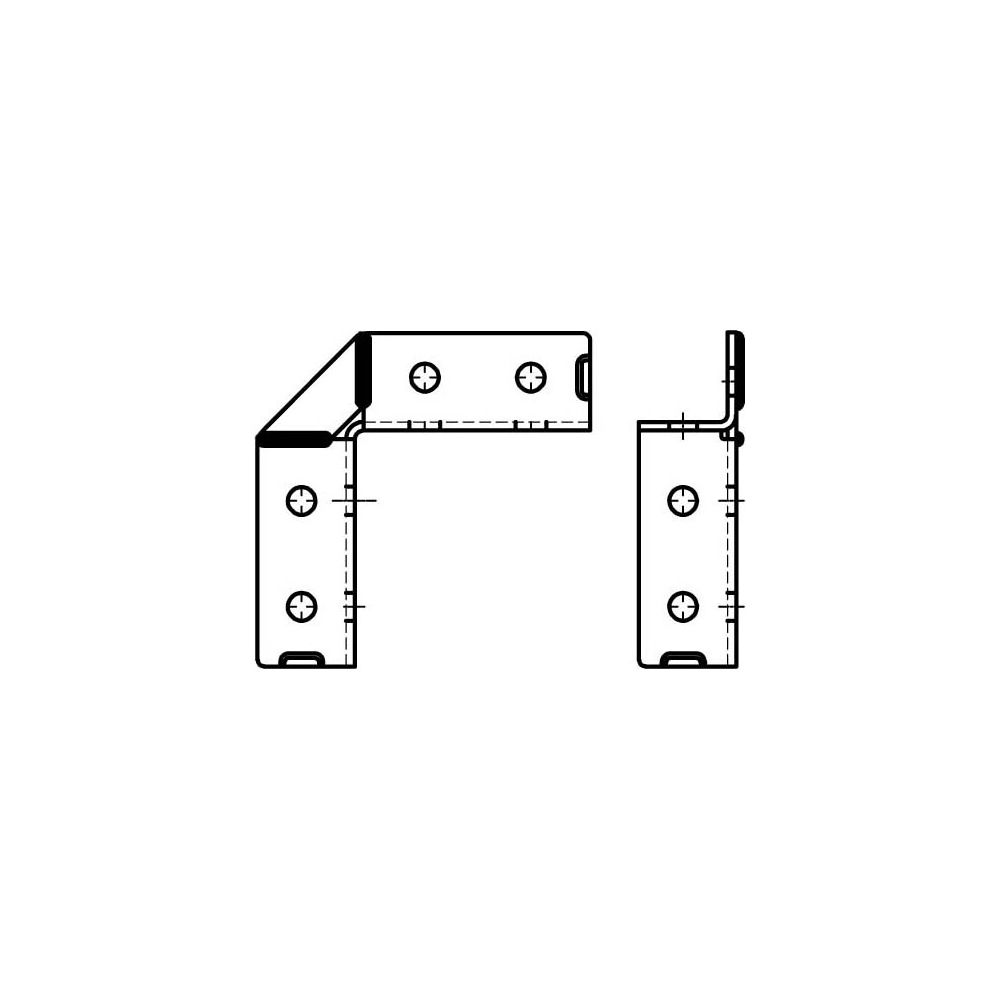 Walraven Strut Schienenverbinder 2D 90 Grad, 154x154x45mm 4x4-Loch 13mm, BUP Stahl... WALRAVEN-66598918 8712993181513 (Abb. 3)