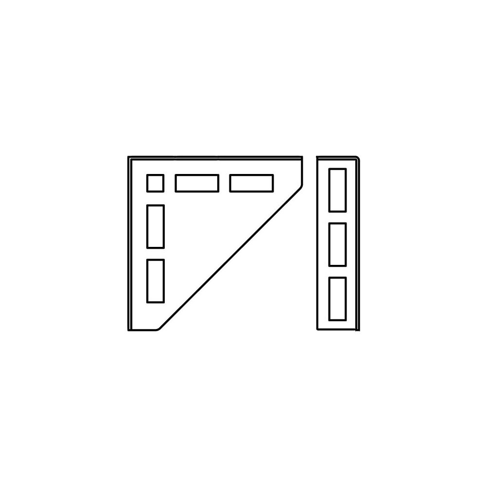 Walraven Knotendreieck 100x100x37mm, für RapidRail, Stahl feuerverzinkt... WALRAVEN-6661110 8712993083831 (Abb. 3)