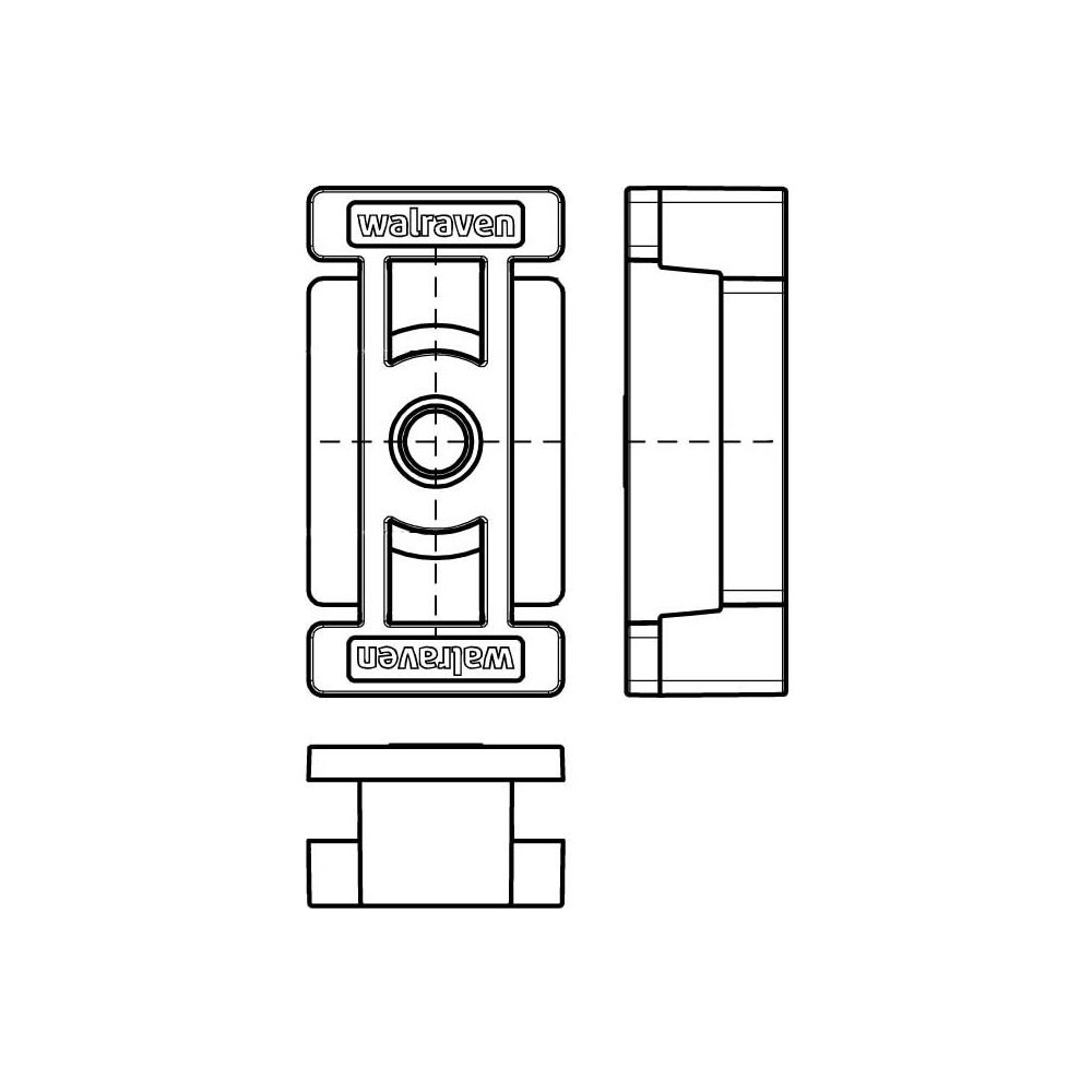 Walraven Gleitstück GFRP M10 BUP, 70x35x21mm für viele RapidStrut Schienen... WALRAVEN-6662810 8712993177523 (Abb. 3)