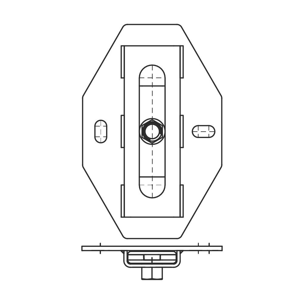 Walraven Gleit-Expansionsschieber BUP M8/M10, einzeln für axiale Verschiebung, Stahl... WALRAVEN-6668310 8712993169214 (Abb. 3)