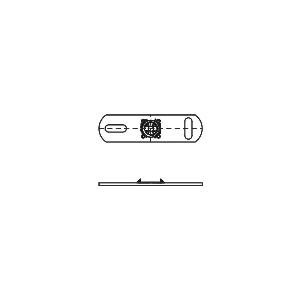 Walraven Grundplatte CO2-geschweißt, Innengewinde 1" Länge 145mm, elektrolytisch verz... WALRAVEN-6719033 8712993285136 (Abb. 3)