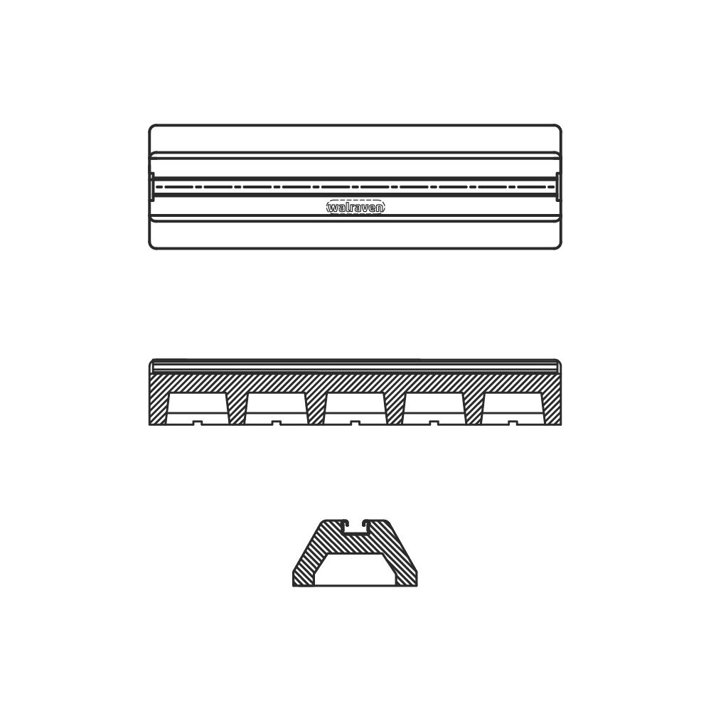 Walraven Yeti Montagesystem Typ A, Dämpfungssockel Gesamtlänge 250mm, BUP1000... WALRAVEN-67688250 8719942106313 (Abb. 3)