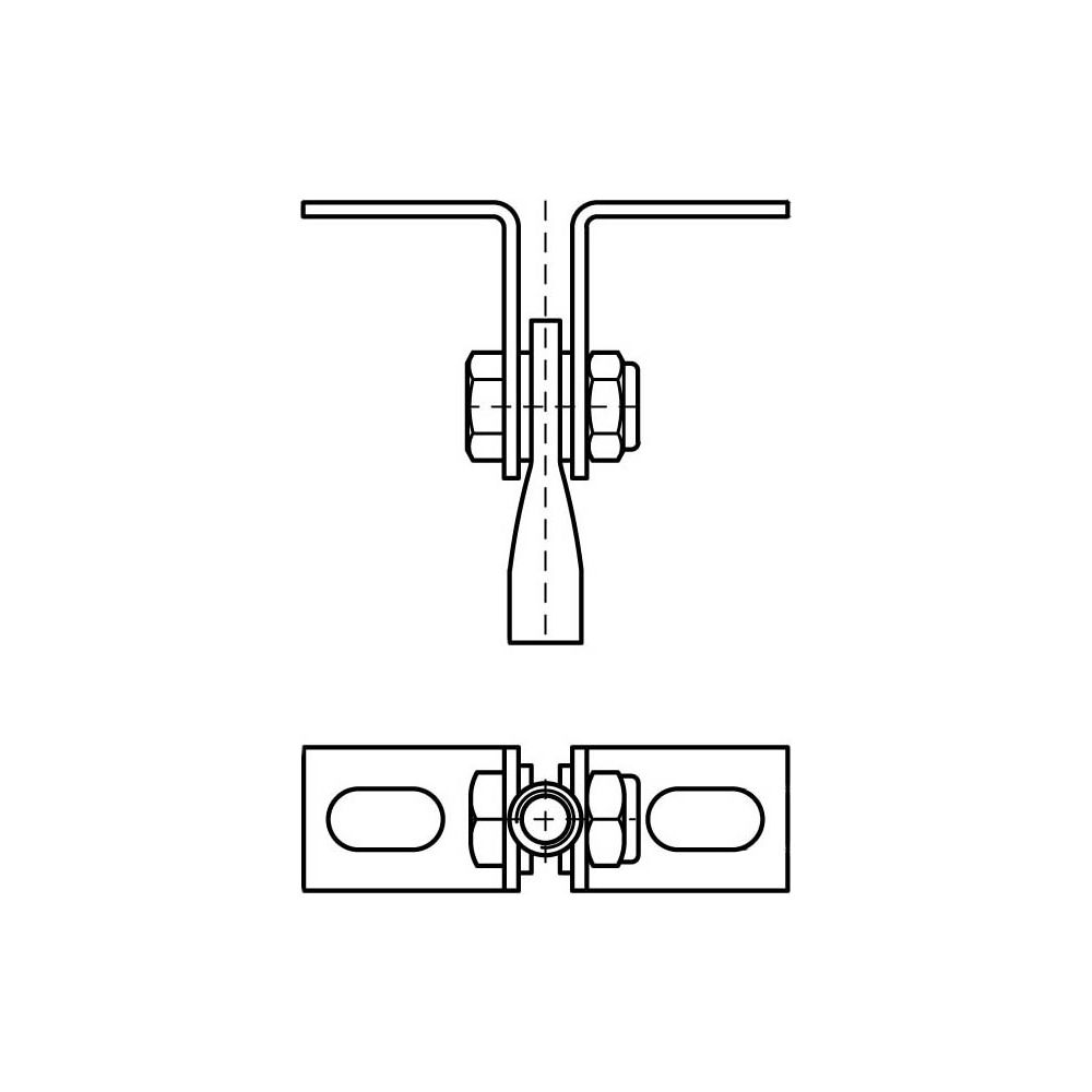 Walraven Dachaufhängeelement M8, stufenlose Befestigung an Schrägdächern, Stahl elekt... WALRAVEN-6788008 8712993285280 (Abb. 3)