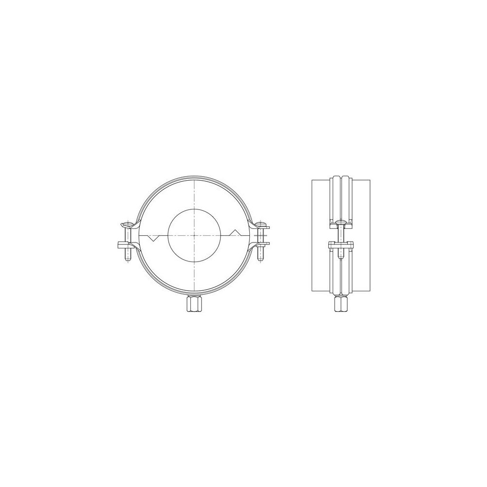Walraven Bisofix Kälteschelle MW, Gewinde M8/M10 Dämmschichtdicke 23mm, für Rohrdur... WALRAVEN-231023022 8719942988803 (Abb. 3)