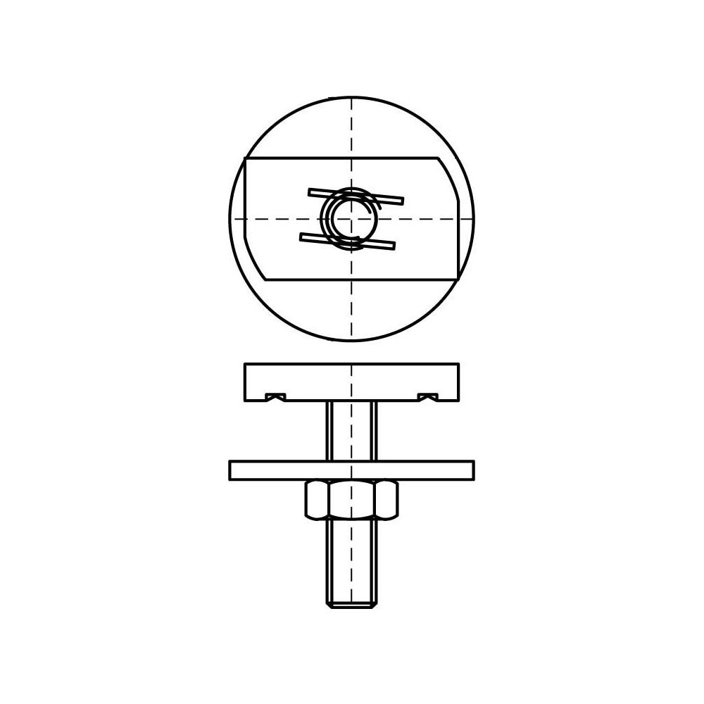 Walraven Strut Hammerkopfbefestigung M10x50mm, Edelstahl V4A... WALRAVEN-6527744 8712993535064 (Abb. 3)