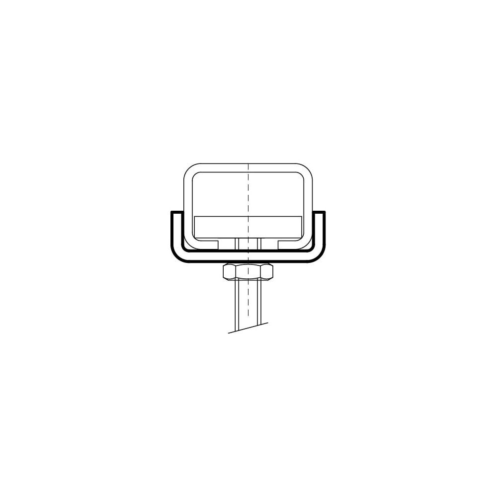 Walraven Unterlegscheibe U-förmig, 25x28x10,5mm Innendurchmesser 9mm, für Schiene WM0... WALRAVEN-6535008 8712993011889 (Abb. 5)