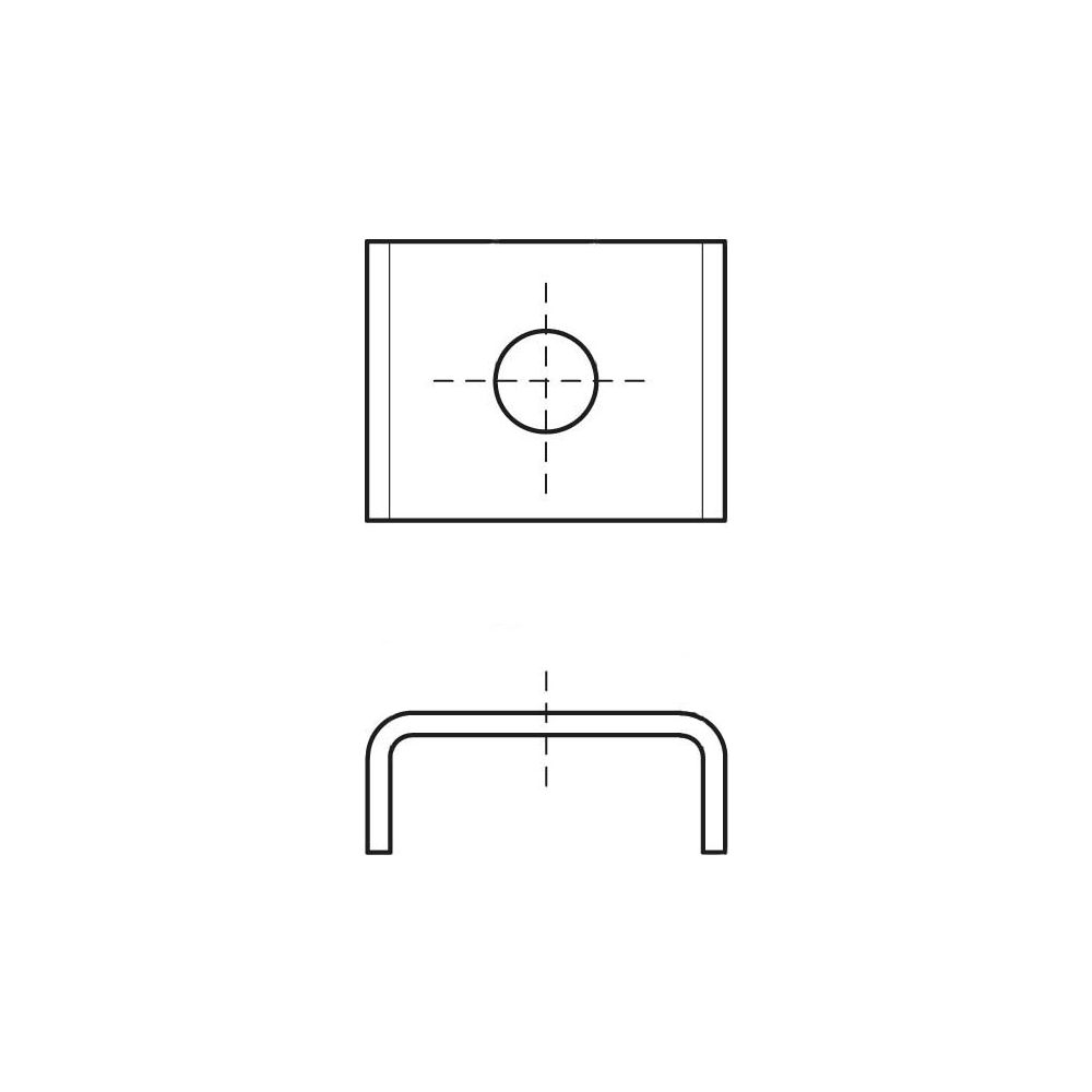 Walraven Unterlegscheibe U-förmig, 30x34,5x11mm Innendurchmesser 12,5mm, für RapidRai... WALRAVEN-6537813 8712993060795 (Abb. 3)