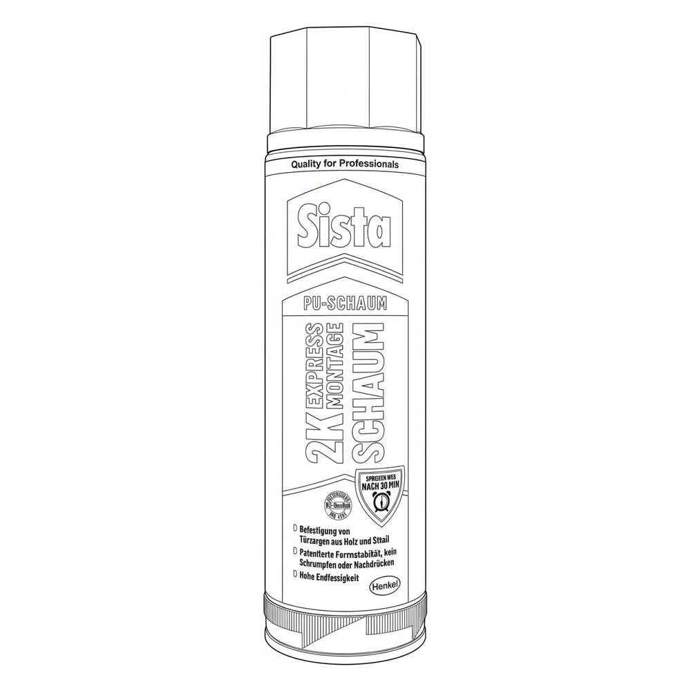 Walraven Sista Montageschaum 2K Express, 2-Komponenten-Polyurethan-Schaum B2, 400ml... WALRAVEN-HE-ITS52 4015000087261 (Abb. 3)