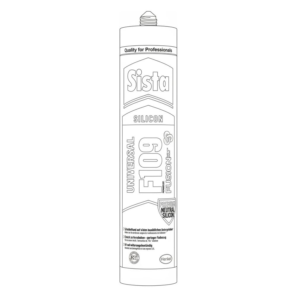 Walraven Sista Universal-Silikon F109 Fusion, neutralvernetzend, Anthrazit, 300ml... WALRAVEN-HE-SF9AN 4057278004687 (Abb. 3)