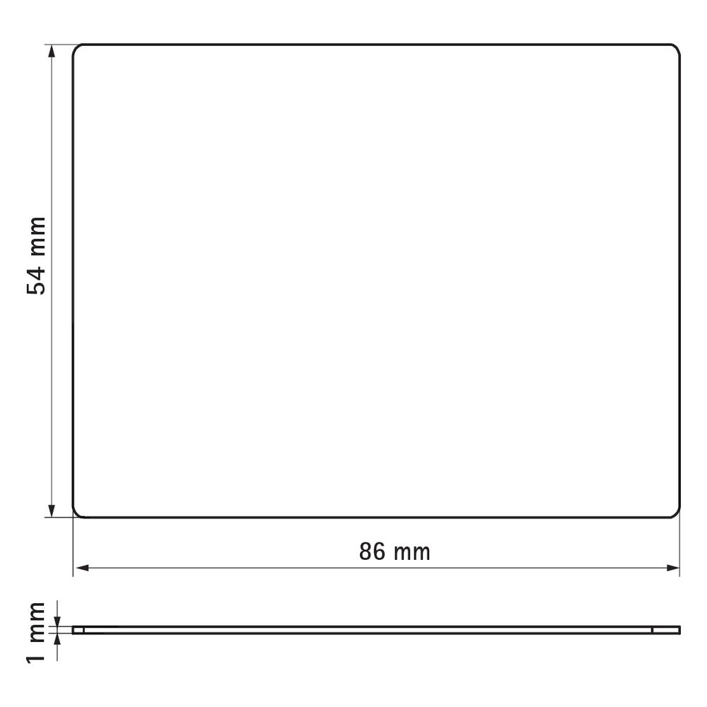Walraven Kennzeichnungsschild IKS-2000, 86x54x1mm kratzfest abwaschbar, Polyvinylchlo... WALRAVEN-0200104 8712993297030 (Abb. 4)