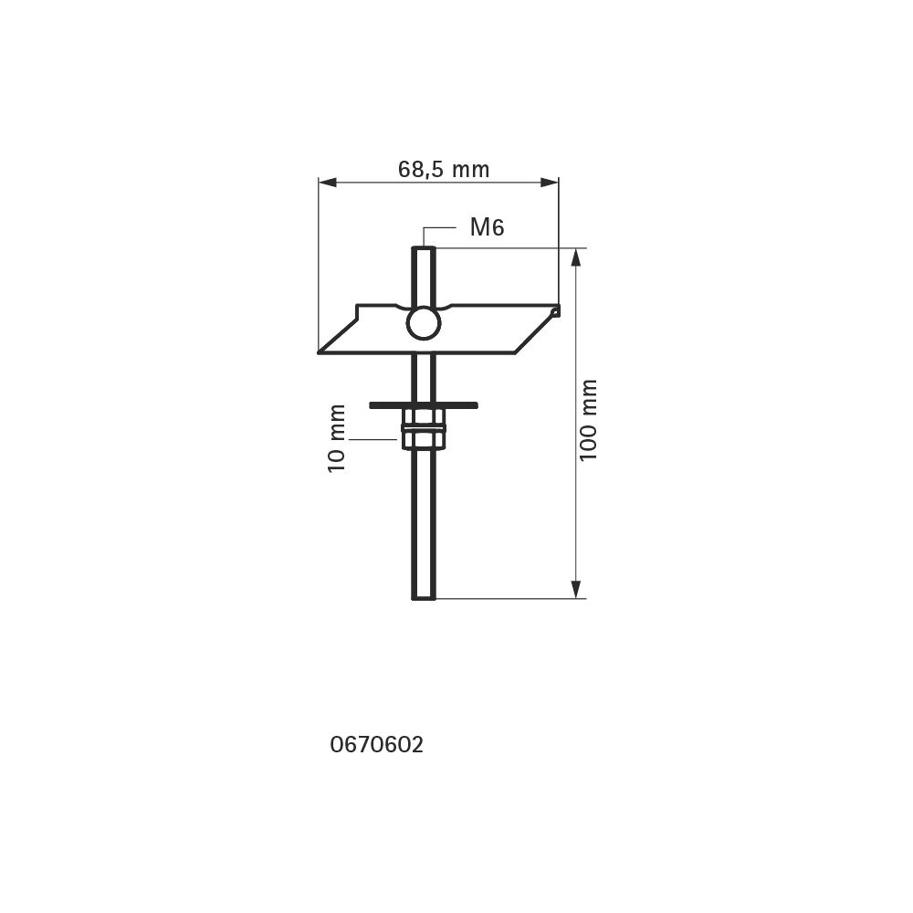 Walraven Kippdübel Gewindebolzen mit U-Profil, M6x100mm, elektrolytisch verzinkt... WALRAVEN-0670602 8712993344659 (Abb. 4)