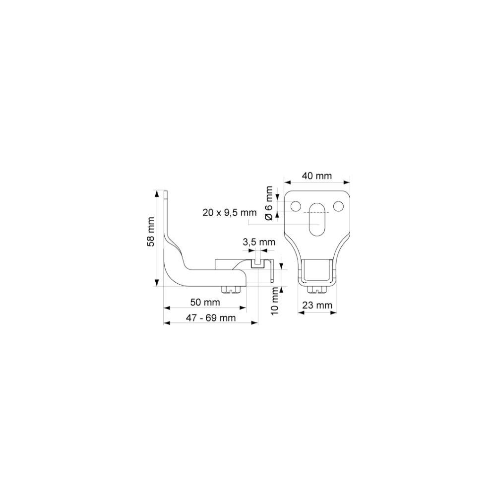 Walraven Wandkonsole 7501, für Heizkörperbefestigungssatz, elektrolytisch verzinkt... WALRAVEN-0750100 8712993011681 (Abb. 4)