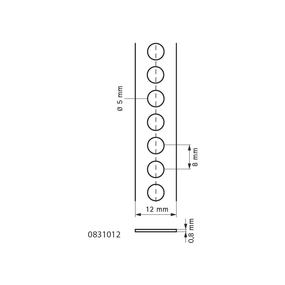 Walraven Montageband 5055L 12x0,8mm Länge 10m Lochbild 5,0mm, sendzimirverzinkt... WALRAVEN-0831012 8712993083121 (Abb. 4)