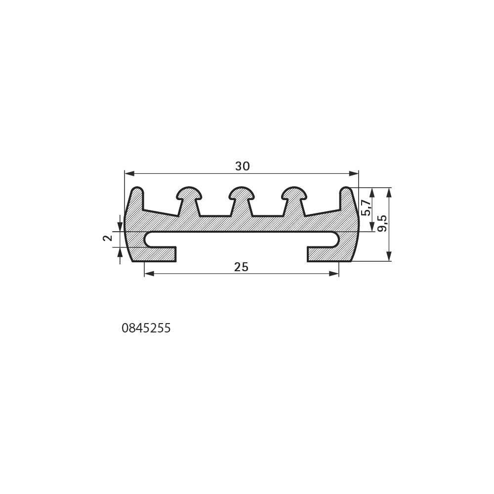 Walraven Gummieinlage 25x2mm, Länge 50m Temperatur bis 210 Grad C, Silikon, Rotbraun... WALRAVEN-0845255 8712993347759 (Abb. 4)