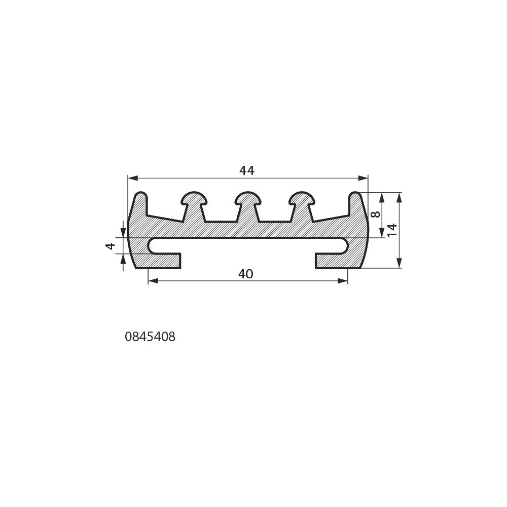 Walraven Gummieinlage 40x4mm, Länge 50m Temperatur bis 200 Grad C, Silikon, Rotbraun... WALRAVEN-0845408 8712993752621 (Abb. 4)