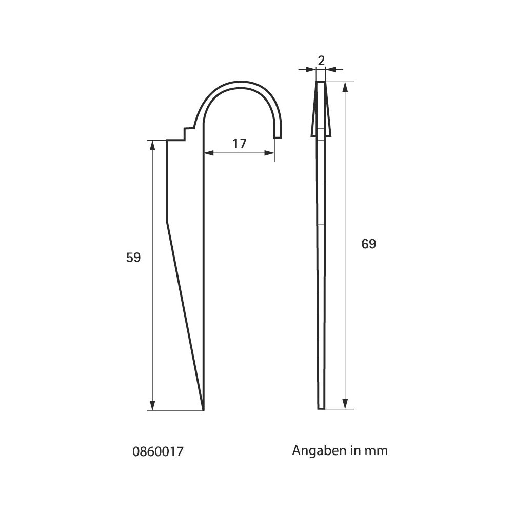 Walraven Rohrhaken 17mm 3/8'', 1-teilig für Stahlrohre, Stahl roh... WALRAVEN-0860017 8712993348268 (Abb. 4)