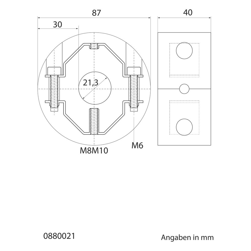 Walraven Bisofix Kälteschelle 88, Gewinde M8 M10 1/2", -50 bis 105 Grad C, für Rohrdu... WALRAVEN-0880021 8712993062850 (Abb. 4)