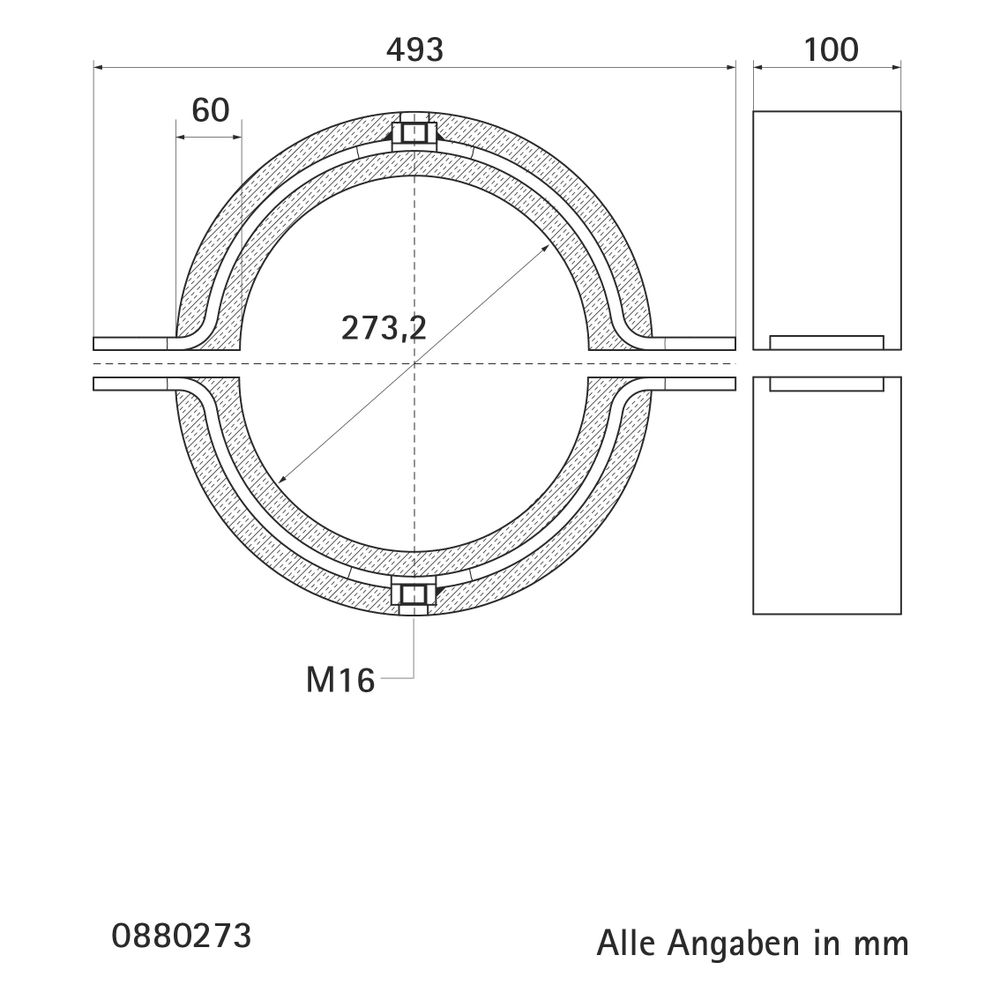 Walraven Bisofix Kälteschelle 88, Gewinde M16, -50 bis 105 Grad C, für Rohrdurchmesse... WALRAVEN-0880273 8712993063185 (Abb. 4)