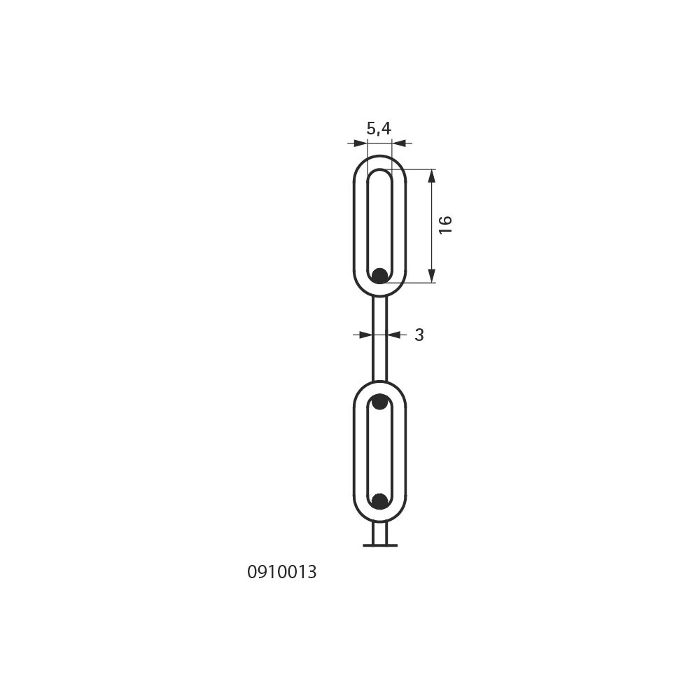 Walraven Rundstahlkette DIN5685-2, 16x5,4mm Stärke 3,0mm kurzgliedrig, 30m im Eimer, ... WALRAVEN-0910013 8712993541485 (Abb. 4)