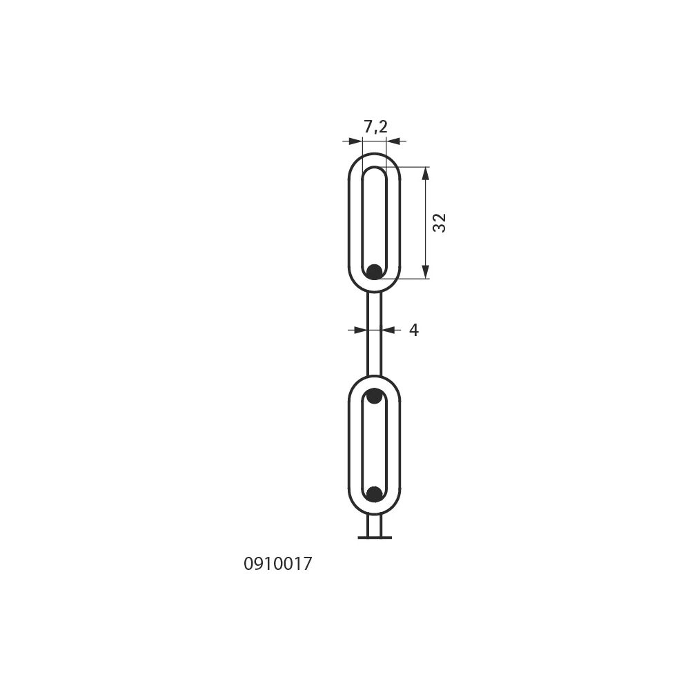 Walraven Rundstahlkette DIN5685-1, 32x7,2mm Stärke 4,0mm langgliedrig, 30m im Eimer, ... WALRAVEN-0910017 8712993541508 (Abb. 4)