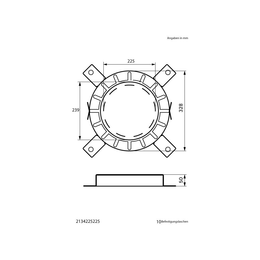 Walraven Pacifyre Brandschutzmanschette AWM II 225mm, für un-/gedämmte brennbare R... WALRAVEN-2134225225 8712993751518 (Abb. 4)
