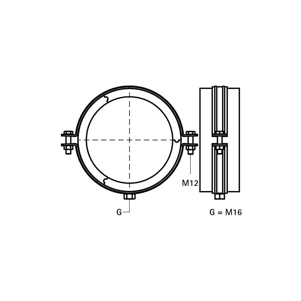 Walraven Bisofix Kälteschelle E19, Gewinde M16, -45 bis 105 Grad C, für Rohrdurchmess... WALRAVEN-2211219 8712993723157 (Abb. 4)