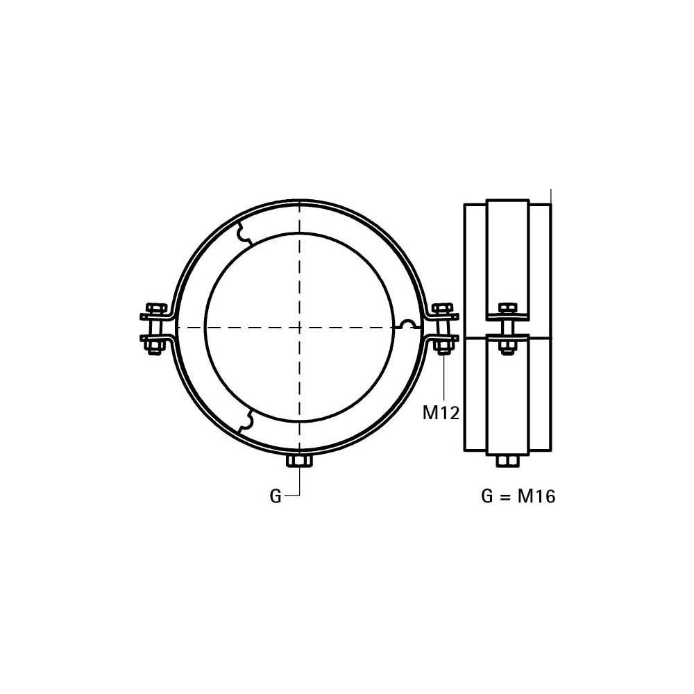 Walraven Bisofix Kälteschelle E32, Gewinde M16, -45 bis 105 Grad C, für Rohrdurchmes... WALRAVEN-22115168 8712993981229 (Abb. 4)