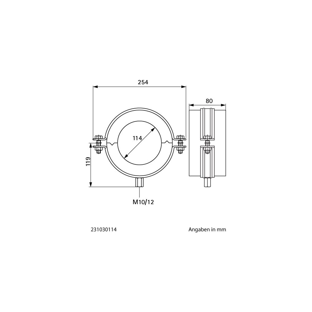 Walraven Bisofix Kälteschelle MW, Gewinde M10/M12 Dämmschichtdicke 30mm, für Rohrdu... WALRAVEN-231030114 8719942988940 (Abb. 5)