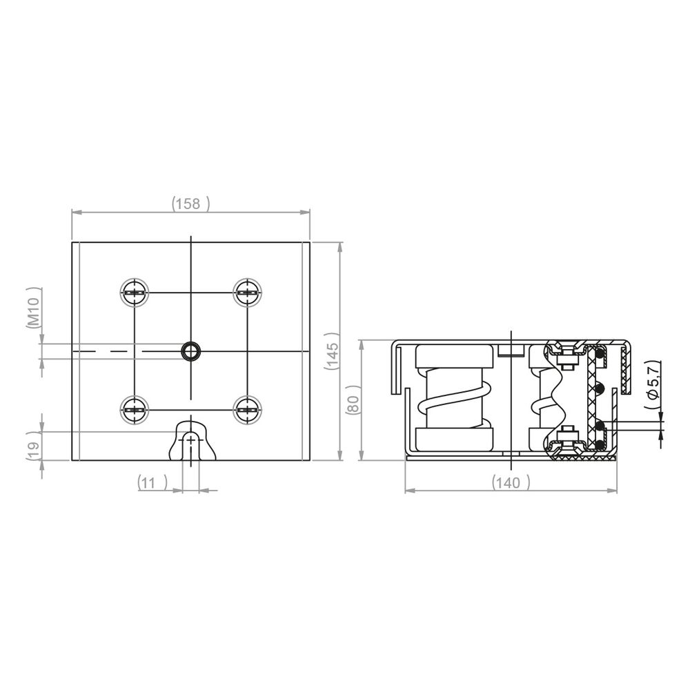 Walraven VibraTek Stahlfederdämpfer MS-4, Gewinde M10 max. 2000N, 145x158x80mm... WALRAVEN-2800502000 8719942045797 (Abb. 4)