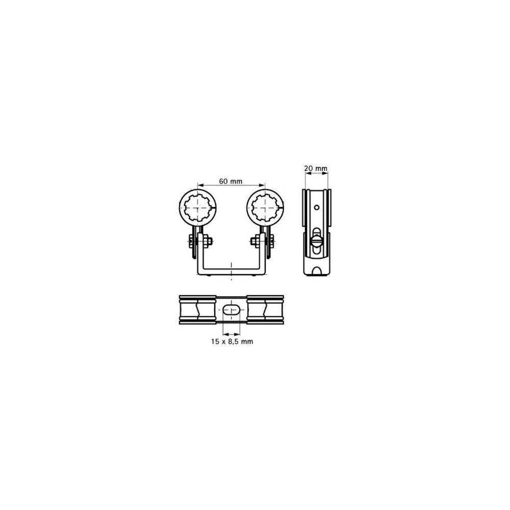 Walraven Rohrschelle Duplo, Doppelschellen für Rohrdurchmesser 28mm DIN 4109 EPDM, se... WALRAVEN-3215027 8712993270224 (Abb. 4)