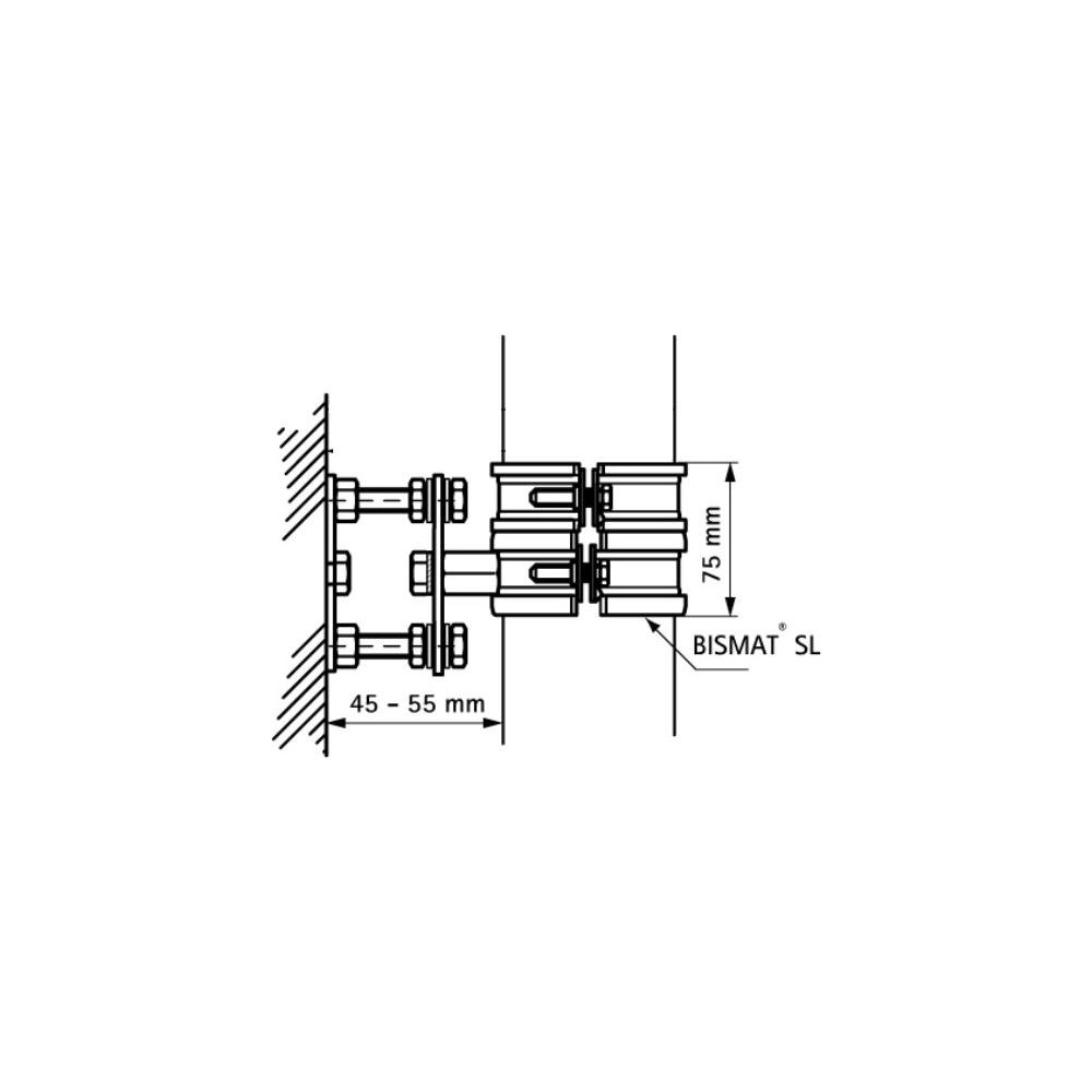 Walraven Bismat Stützbefestigung 1000, für Fallrohr DN 80 89mm, EPDM, Stahl elektroly... WALRAVEN-3363090 8712993835928 (Abb. 4)
