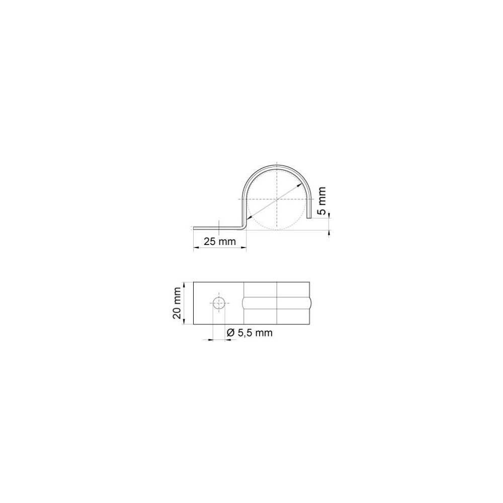 Walraven Befestigungsschelle einfach 16mm, für Fußbodenrohr, elektrolytisch verzinkt... WALRAVEN-3913016 8712993083527 (Abb. 4)