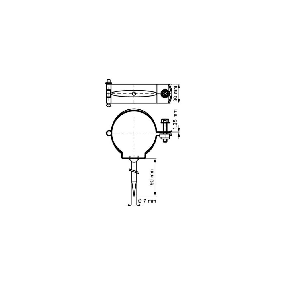 Walraven Regenrohrschelle 400 rund, für 80mm Rohre, mit Sicherheitsschnellverschluss,... WALRAVEN-4001080 8712993271382 (Abb. 4)