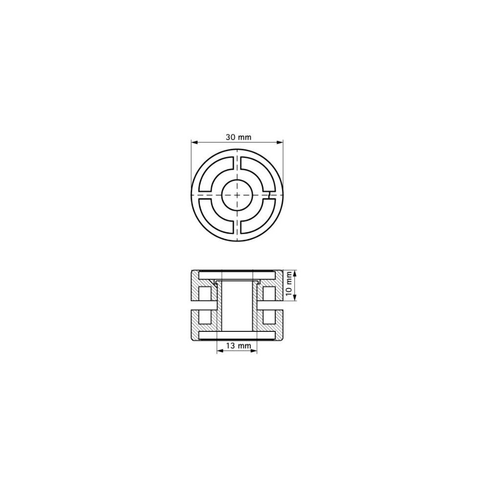 Walraven Schalldämpfer Typ M und F, 30x30x23mm für RapidRail und RapidStrut M10, TPE,... WALRAVEN-4125006 8712993092901 (Abb. 4)