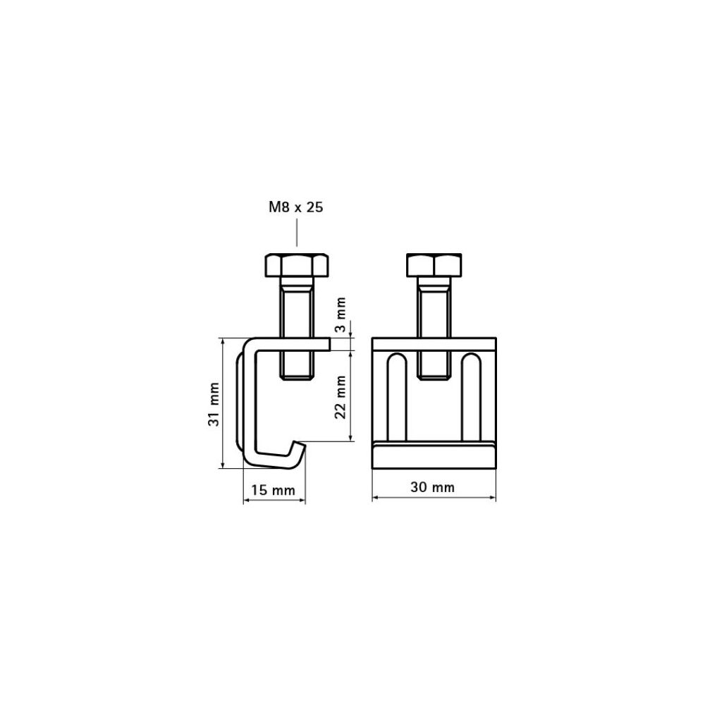 Walraven Luftkanalverbinder 30x50x19mm, Stahl 1.0332, elektrolytisch verzinkt... WALRAVEN-4125020 8712993573851 (Abb. 4)