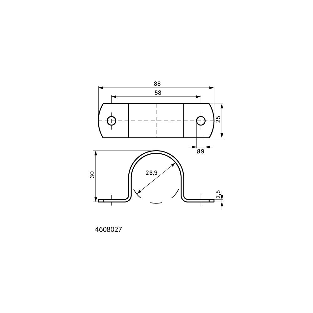 Walraven Industrierohrband 26,9mm 3/4", 1-teilig für Stahlrohr DN 20, Stahl feuerverz... WALRAVEN-4608027 8712993066636 (Abb. 4)