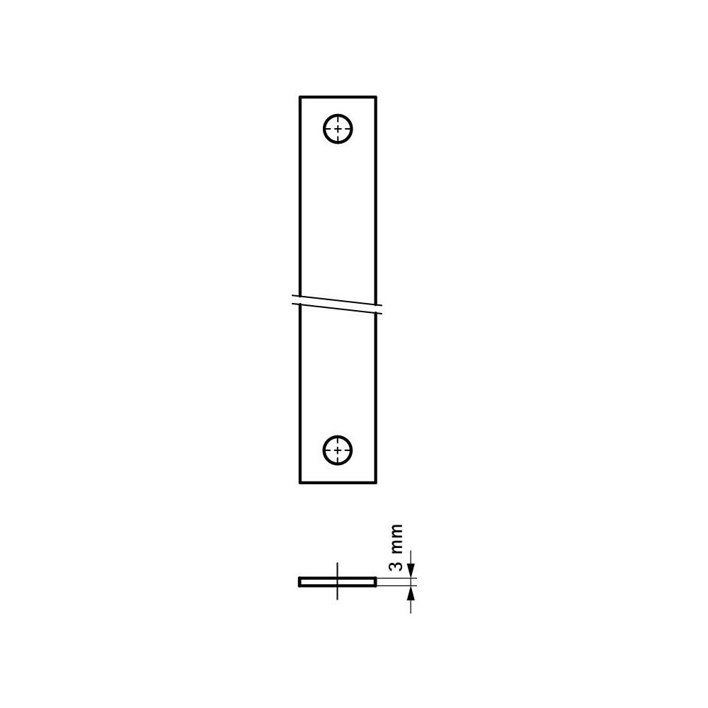 Walraven Sicherungslasche 400x40x3mm Länge 400mm M12/16, sendzimirverzinkt... WALRAVEN-6015112 8712993105748 (Abb. 4)