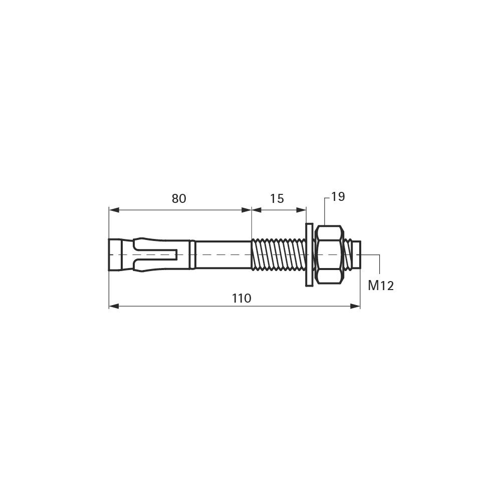 Walraven Bolzenanker MKT BZPlus, M12x110mm, für Beton und Stein, Stahl elektrolytisch... WALRAVEN-6093215 8712993877904 (Abb. 4)