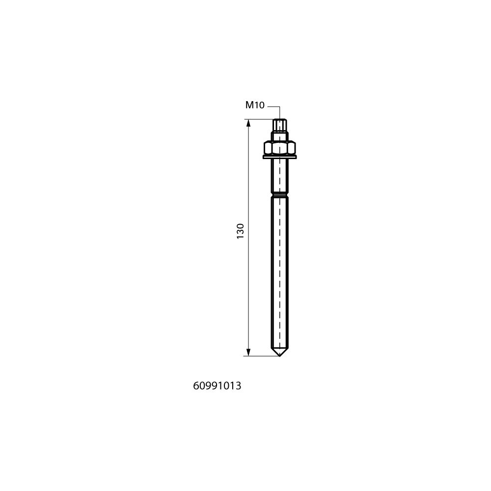 Walraven Ankerstange WIS M10x130, vormontiert für Schnellmontage, Stahl FK 5.8, elek... WALRAVEN-60991013 8712993155842 (Abb. 4)